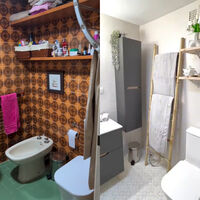 De baño de los 70 a uno moderno: lo ha logrado ella sola, sin obras ni albañiles 
