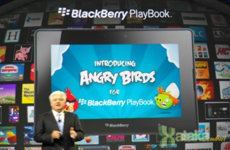 La Playbook también tendrá su ración de Angry Birds
