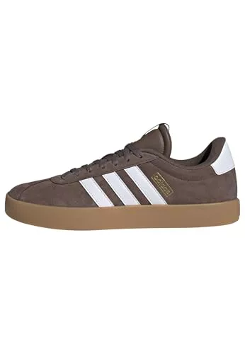 adidas VL Court 3.0 Shoes, Zapatillas Hombre, Earth Strata Cloud White Gold Metallic, 44 EU