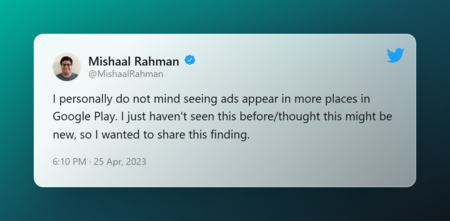 Tweet By Mishaal Rahman