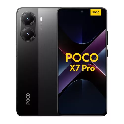 XIAOMI POCO X7 Pro - Smartphone de 8+256GB, Pantalla CrystalRes 1.5K 120Hz AMOLED, MediaTek Dimensity 8400-Ultra, Cámara de 50 MP, 90W HyperCharge, Cargador no Incluido, Negro (Versión ES)