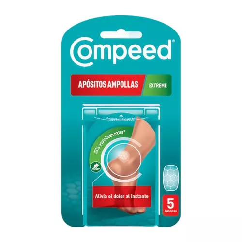 COMPEED Ampollas Extreme Medianas, Protección Acolchada Contra Rozaduras, Pack 5 uds.