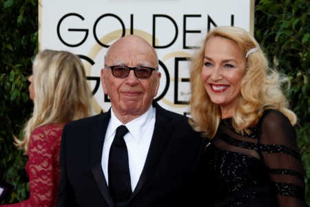 Curioso, pero cierto: Rupert Murdoch y Jerry Hall anuncian boda a bombo y platillo