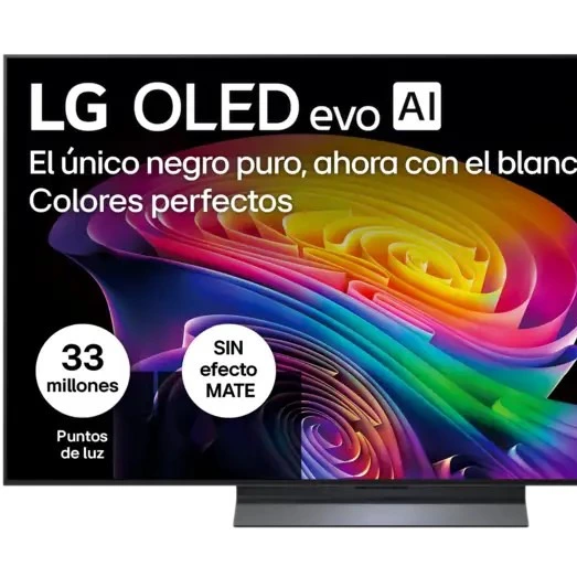 TV OLED 55" - LG OLED55C65LA, OLED evo 4K, Procesador Inteligente α11 AI Processor 4K Gen3, Smart TV, DVB-T2 (H.265), Negro