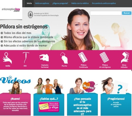 Anticonceptivoshoy.com es un sitio informativo en Internet que explica a los jóvenes los métodos anticonceptivos hormonales