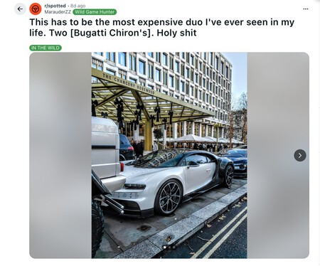 Bugatti Chiron blanco