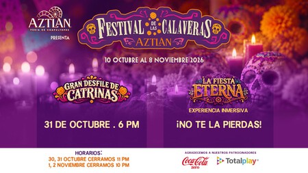 Entra gratis a “La Fiesta Eterna”, la experiencia inmersiva de Día de Muertos en Parque Aztlán que estará hasta el 8 de noviembre