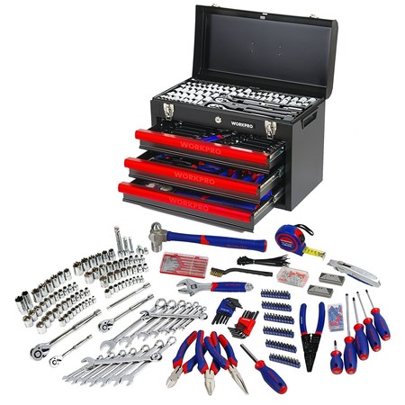 Oferta flash en el cajón de herramientas de 408 piezas Workpro W009044A: hsta medianoche su precio es de 149,99 euros