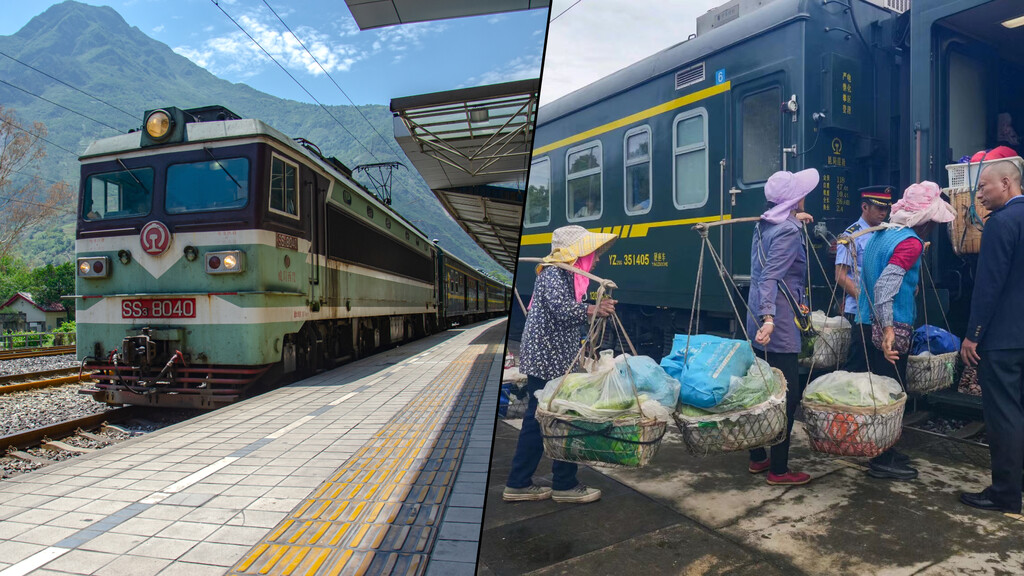 Mientras China presume de sus trenes de alta velocidad, hay otros que van a 40 km/h y son igual de importantes