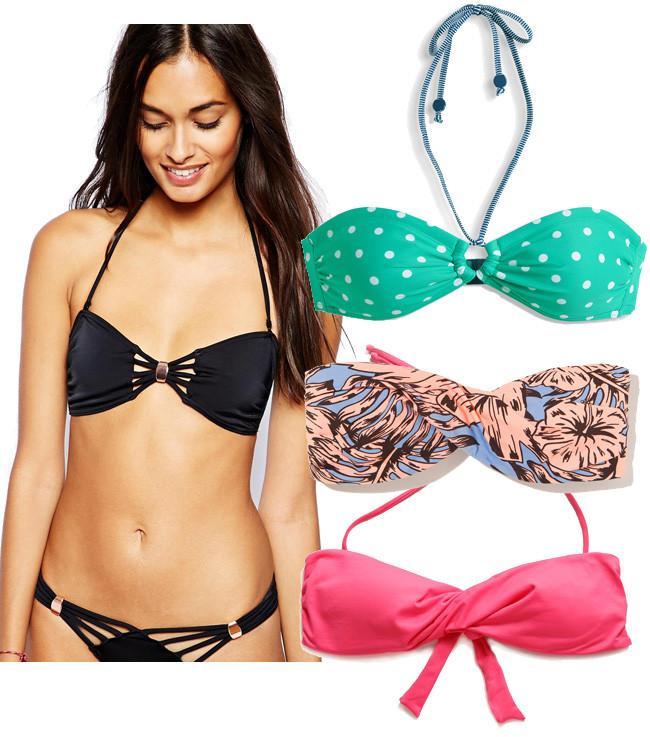 Las rebajas se van a la playa 4 bikinis bandeau por menos de 30 euros