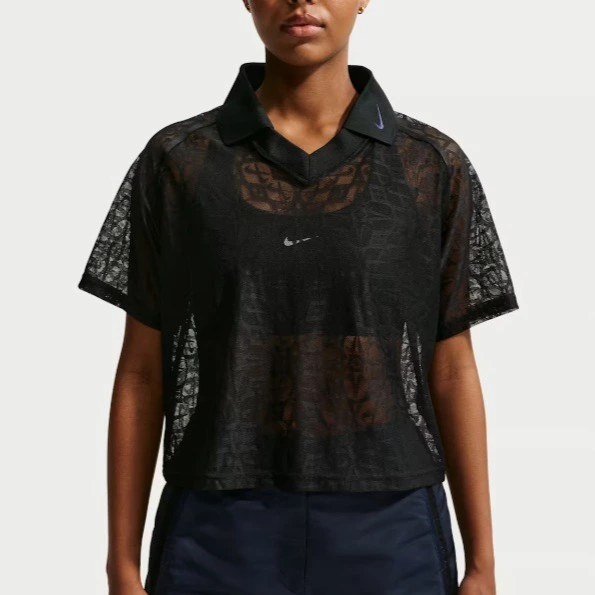 Nike Sportswear Camiseta de punto con cuello polo y ajuste holgado - Mujer