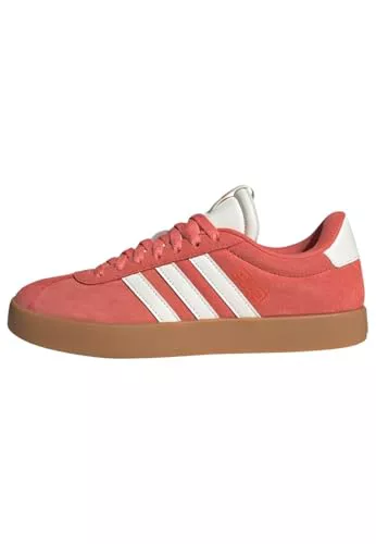 adidas Mujer VL Court 3.0 Shoes, Preloved Scarlet/Core White/Bright Red, 39 1/3 EU