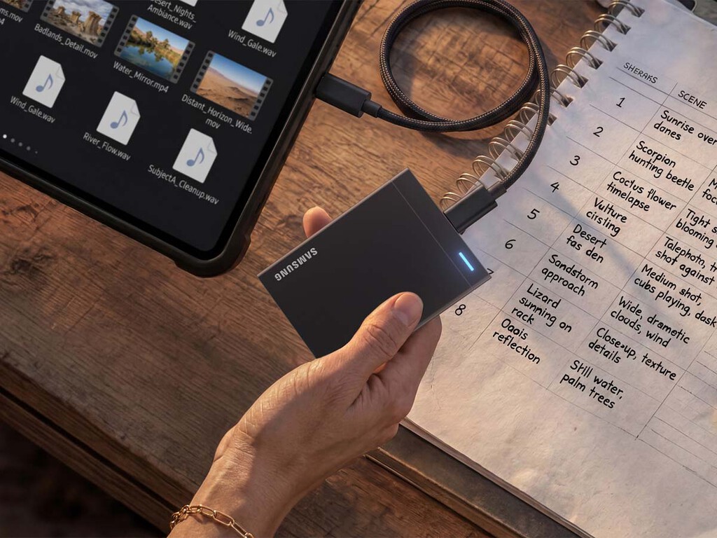 Samsung tiene dos nuevos SSD portátiles: uno con 8 TB para creadores y otro que sobrevive caídas de 2 metros