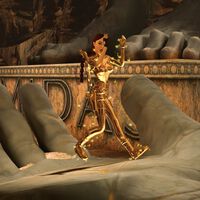 Que Lara Croft se iba a convertir en oro al tocar la mano de Midas era evidente, pero lo curioso es saber cuánto vale la arqueóloga dorada