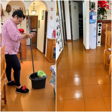 Adiós amoniaco, este es el producto de Mercadona que hay que poner en el agua caliente de la fregona para dejar un suelo reluciente 