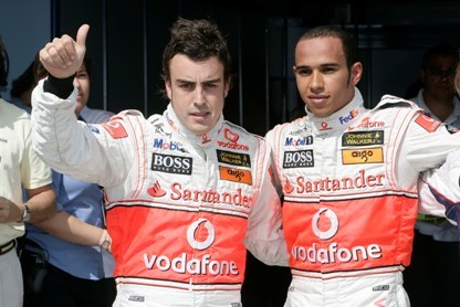 Alonso hace "un Schumi" por la pole en Hungría