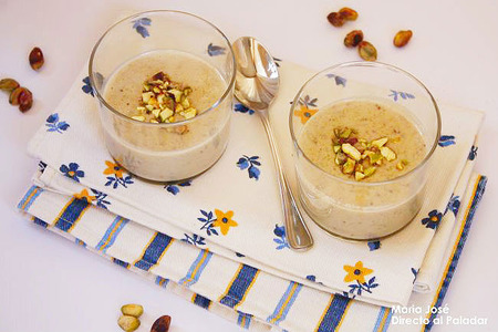 Receta de natillas de pistacho