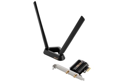 ASUS anuncia el PCE-AX58BT, un adaptador de red que añade WiFi 6E y Bluetooth 5.2 a cualquier PC usando la ranura PCI-Express