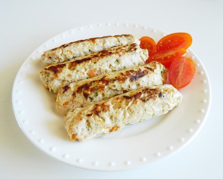 Salchichas De Pollo Y Verduras