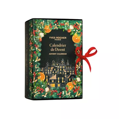 Yves Rocher Calendario de Adviento Cosmética & Belleza - Regalo con 24 sorpresas: cuidado facial, corporal, capilar; maquillaje, y perfumes - Calendario de Adviento para mujeres – Edición limitada