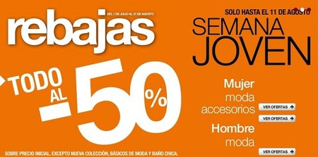Aprovecha el todo a mitad de precio en la 'Semana Joven' de El Corte Inglés