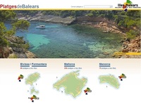 Las playas de Baleares en una web 