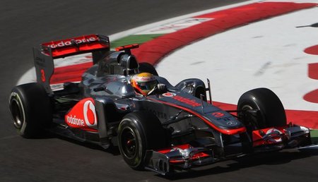 Lewis Hamilton a la cabeza el viernes en el Gran Premio de Italia