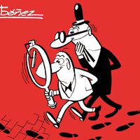 Antes de darle forma definitiva, Ibáñez dibujó a un Mortadelo muy distinto al que conocemos: ahora podemos leerlo