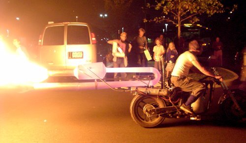 Jet Bike on fire