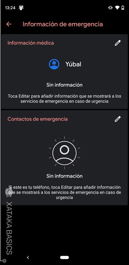 Menu De Info De Emergencia