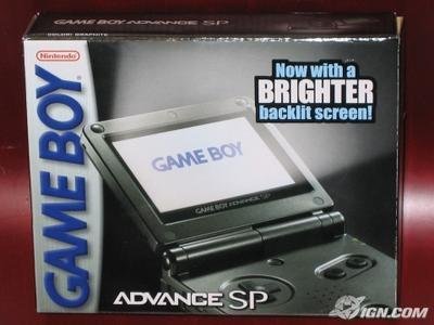 Game Boy Advance SP con nueva pantalla