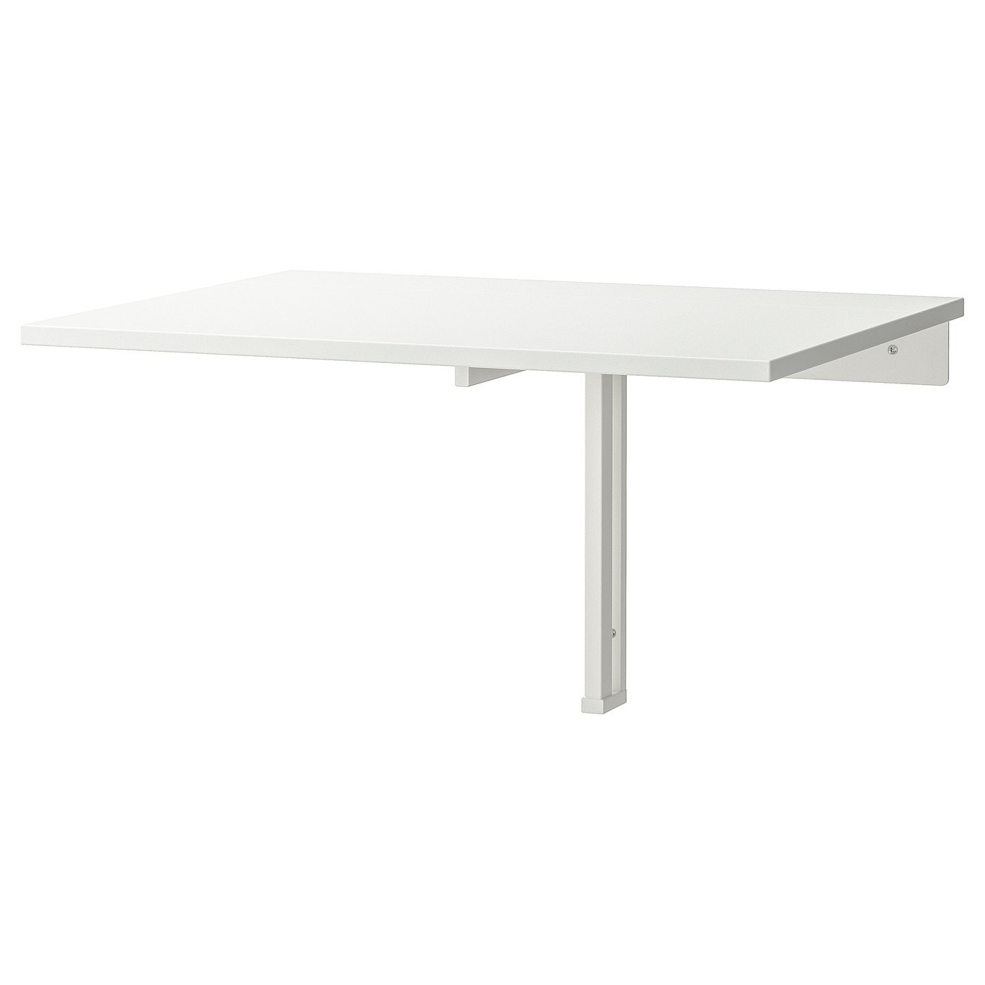 NORBERG - Mesa plegable de pared, blanco, 74x60 cm