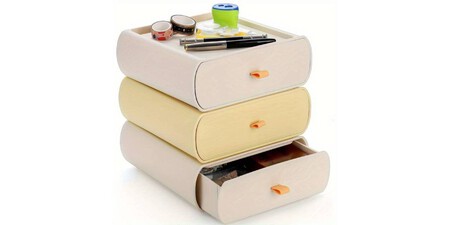 organizador de escritorio de tres niveles