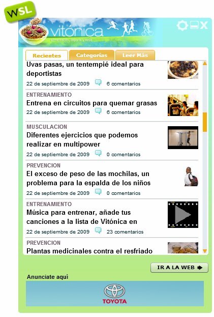 Vitónica y todo WeblogsSL en tu escritorio