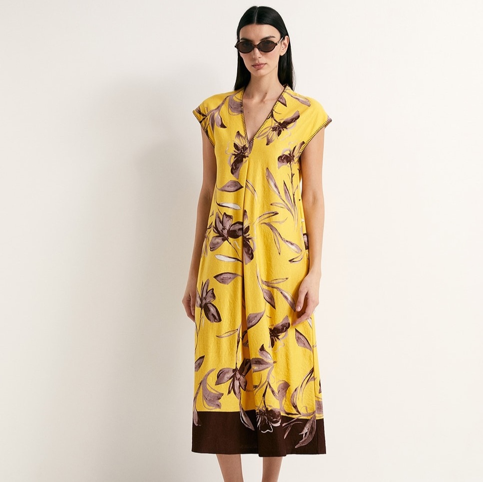 Vestido de lino Sfera