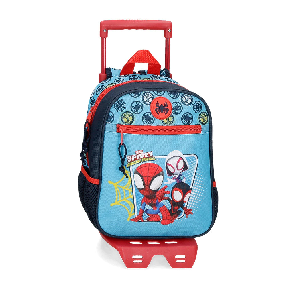 Mochila Spidey Team Up 28cm con carro