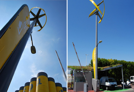 La primera estación eólica de carga de vehículos está instalada en Barcelona