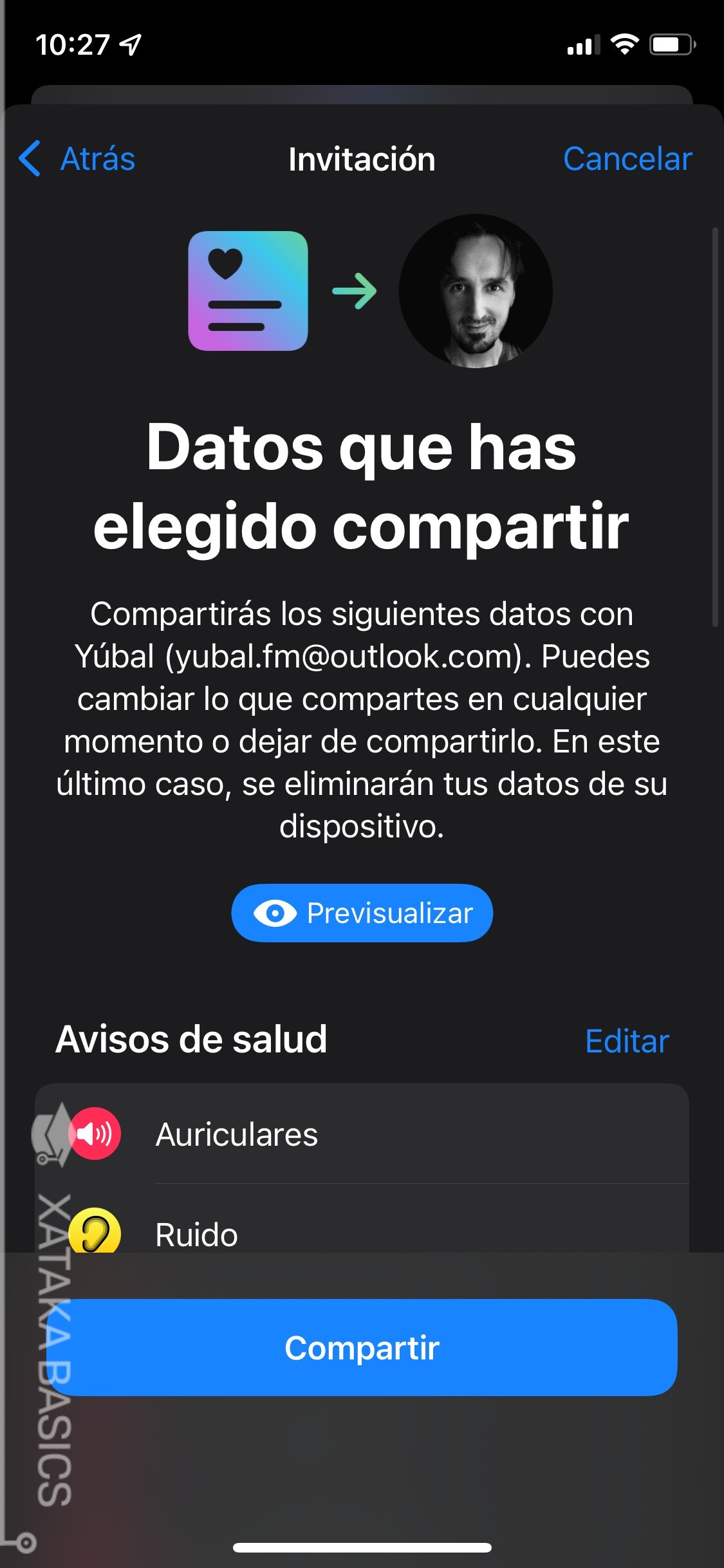Cómo compartir tus datos de la app Salud de iOS con quien quieras