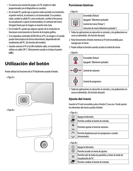 Esque y funcionamiento en teles LG