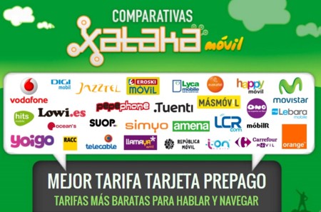 Ranking de las mejores tarifas móviles en tarjeta prepago