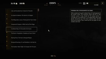 witcher 3 glosario