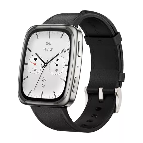 Amazfit Active 2 Reloj Inteligente 43mm Hombre Mujer, Pantalla AMOLED 1.75", Mapas Offline, GPS, Batería 10 Días, 160+ Modos Deportivos, Monitor de Ritmo Cardíaco y Sueño, Smartwatch para iOS Android