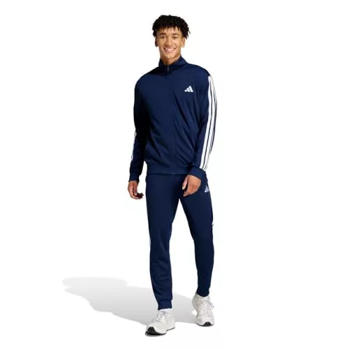 adidas Hombre SPORTSWEAR BASIC 3 STRIPES TRICOT TRACKSUIT