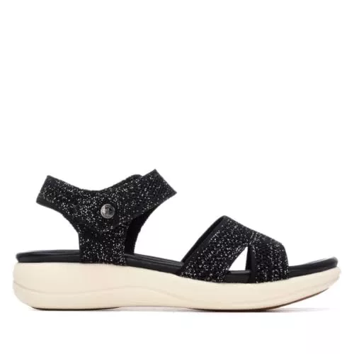 XTI - Sandalia Mujer Negro - Calzado Cómodo y Versátil - Moda casual - Modelo 14515601 (Talla 37)
