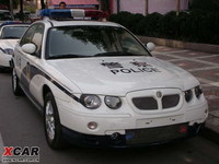 Coches de policía chinos: MG 7, basado en el MG ZT