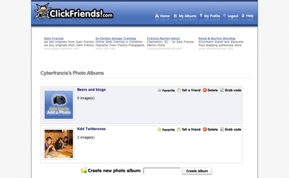 Clickfriends, la manera de crear y compartir sencillos álbumes fotográficos