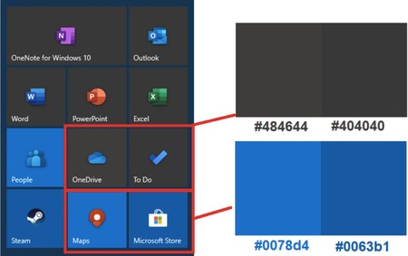 Colores Windows 10