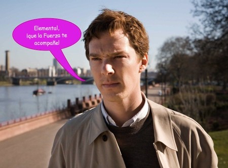 ¿Benedict Cumberbatch con sable láser? ¡Oh, sí, nena!
