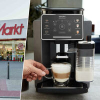 A mínimo histórico esta cafetera Krups con sistema automático de limpieza que también hace capuchinos pulsando un botón 