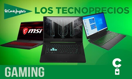 Tecnoprecios en El Corte Inglés: estos 9 portátiles gaming tienen descuentos de hasta un 29% este fin de semana